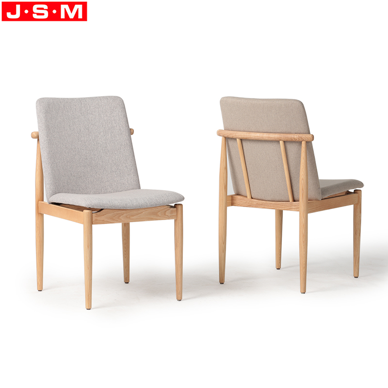 Wood And Fabric Dining Chair