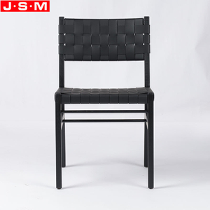 Synthetic Leather Imitation Leather Belt Seat Timber Frame Dining Room Chair