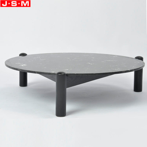 Nordic Modern Rock Slab Tea Table Designed Living Room Solid Wood Coffee Table
