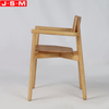 Wooden Outdoor Dining Chair Ash Timber Living Room Restaurant Chairs With Veneer Back
