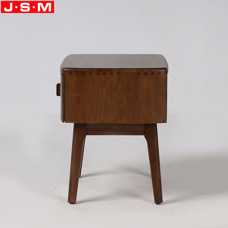 Household Veneer Carcase Cabinets Square Wood Table Bedside With One Drawer