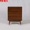 Home Vintage 3 Drawer Wooden Storage Living Room Side Cabinet With Shelves