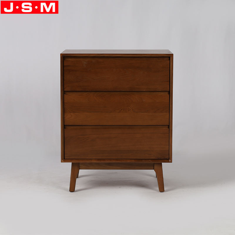 Home Vintage 3 Drawer Wooden Storage Living Room Side Cabinet With Shelves