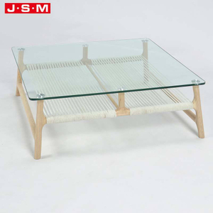 Nordic Office Tempered Tea Making Glass Table Top Outdoor Coffee Table