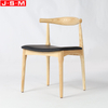 Morden Style Cooling Fabric Seat Wooden Leg High Back Armless Dining Chair