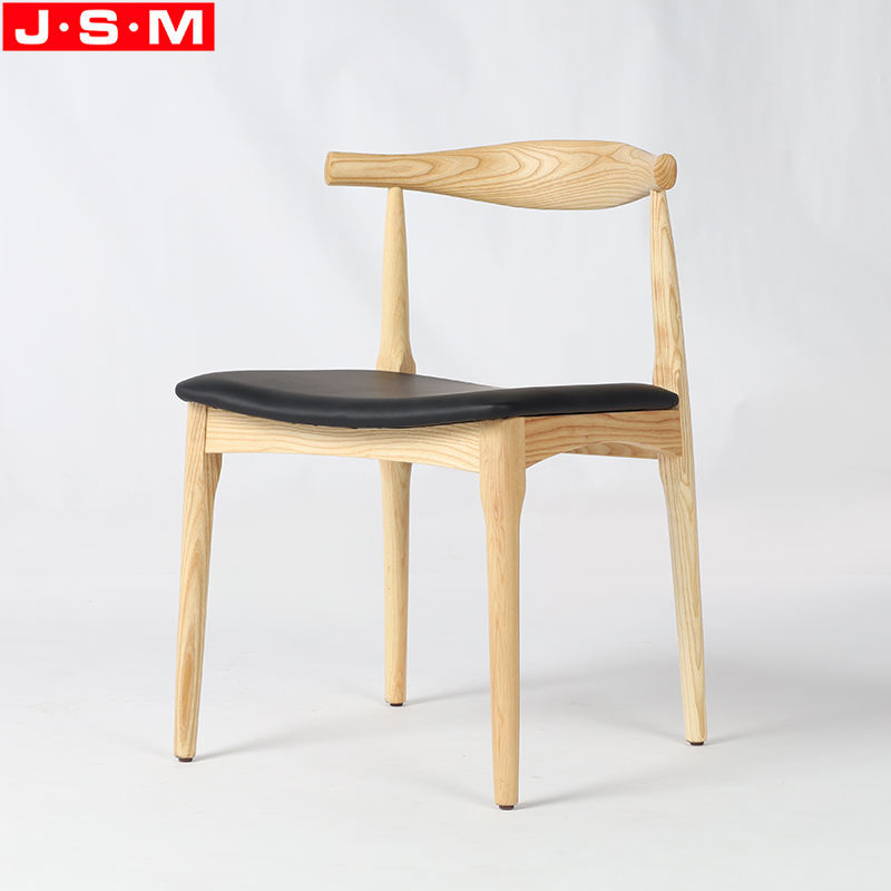 Morden Style Cooling Fabric Seat Wooden Leg High Back Armless Dining Chair