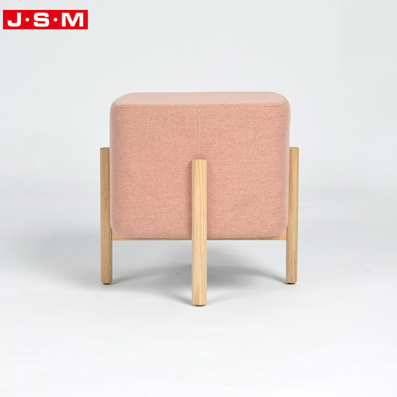 Hot Sale Blue Pink Dressing Room Square 2 Seater Lounge Chair Ottoman For Living Room