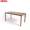 Modern Raw Wood 4 Seaters Nordic Dining Farmhouse Wood Large Dining Table