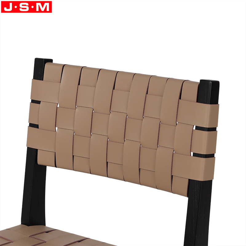 wood leather dining chairs