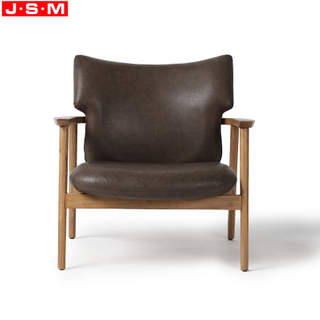 Wabi-Sabi Wood Chair Upholstered Accent Armchair For Living Room Leisure Chair