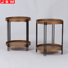 Nordic Side Table Living Room Stool Coffee Double Layer Tea Table
