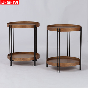 Nordic Side Table Living Room Stool Coffee Double Layer Tea Table