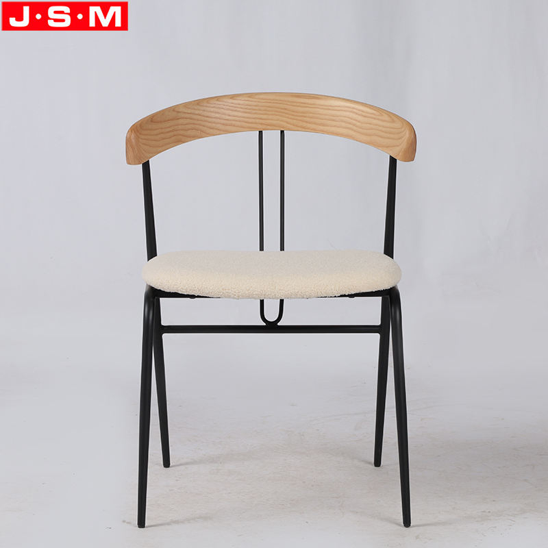 New Product Commercial Dining Room Metal Frame Cushion Seat Dining Chair