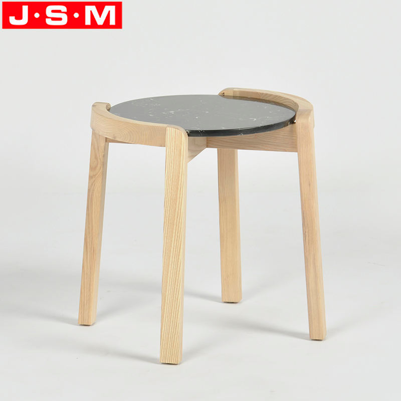 Wooden Living Room Rock Slab Table Top Small Coffee Round Tea Table