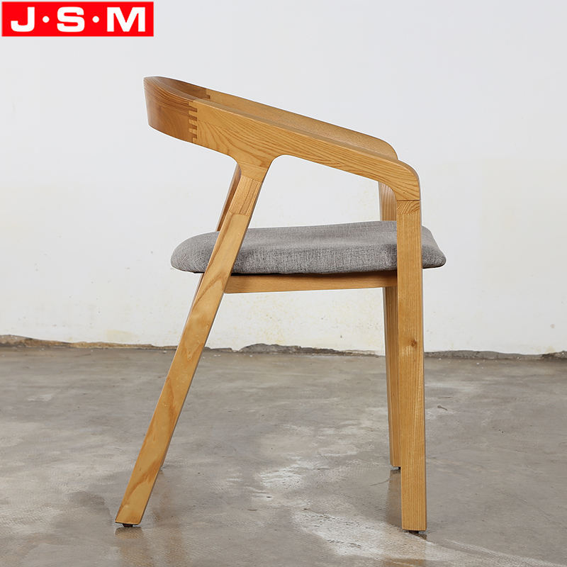 Factory Wholesale Dining Room Furniture Fabric Ash Timber Restaurant Dining Chair