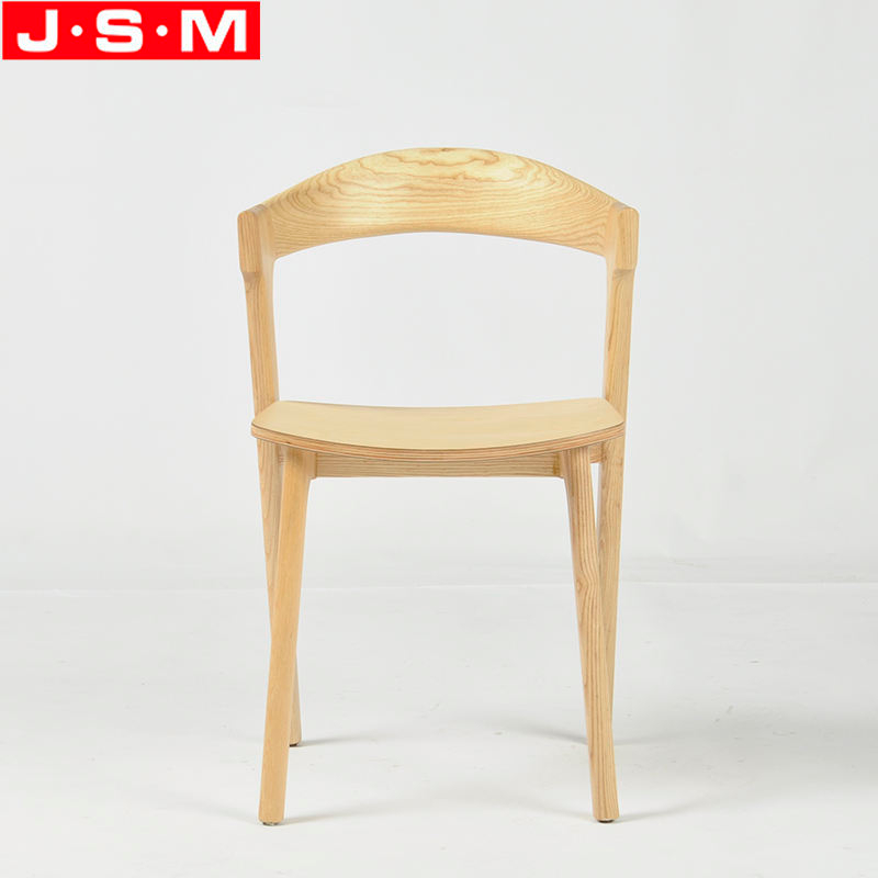 Chinese Style Leisure Bistro Bar Restaurant Wooden Frame Back Dining Chair