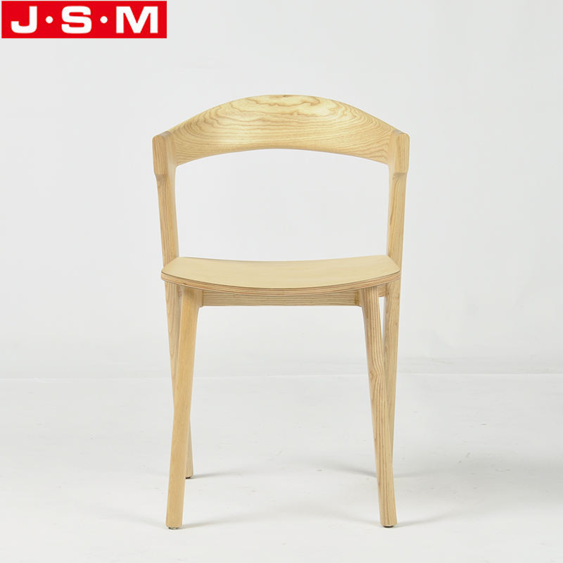 Chinese Style Leisure Bistro Bar Restaurant Wooden Frame Back Dining Chair