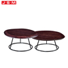 Cheap Modern Restaurant Furniture Coffee Dining Metal Base Table Wooden Dining Table