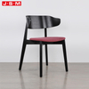 Good Quality Modern Wedding Round Ring Back Velvet Fabric Wood Cushioned Armless Restaurant Dining Chair