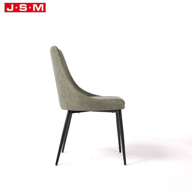 Modern Metal Dining Chair Elegance Leather Dining Chair