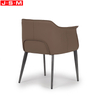 Luxury Design Leather Material Simple Home Furniture Metal Dining Chair