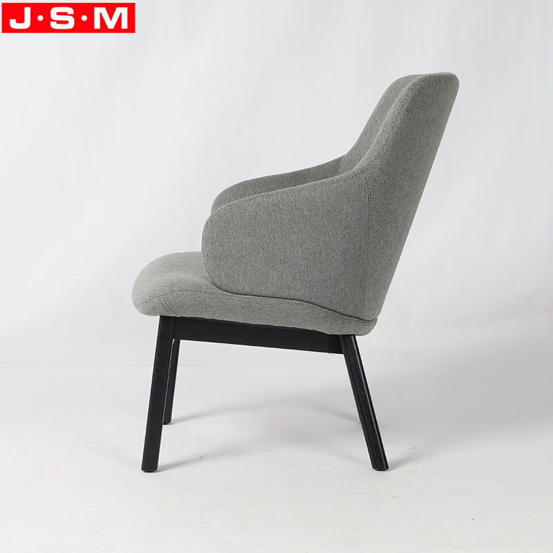 High Back Accent Chair Sofa Lounge Fabric Living Room Single Wooden Armchair