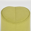 Modern Style Wooden Lounge Dark Khaki Round Stool Space Saving Kids Chair Ottoman Stool