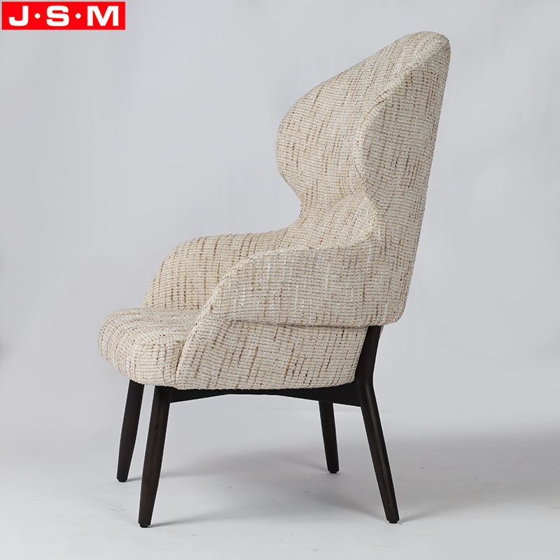 Modern Design Wooden Frame Living Room Bedroom High Back Armchair