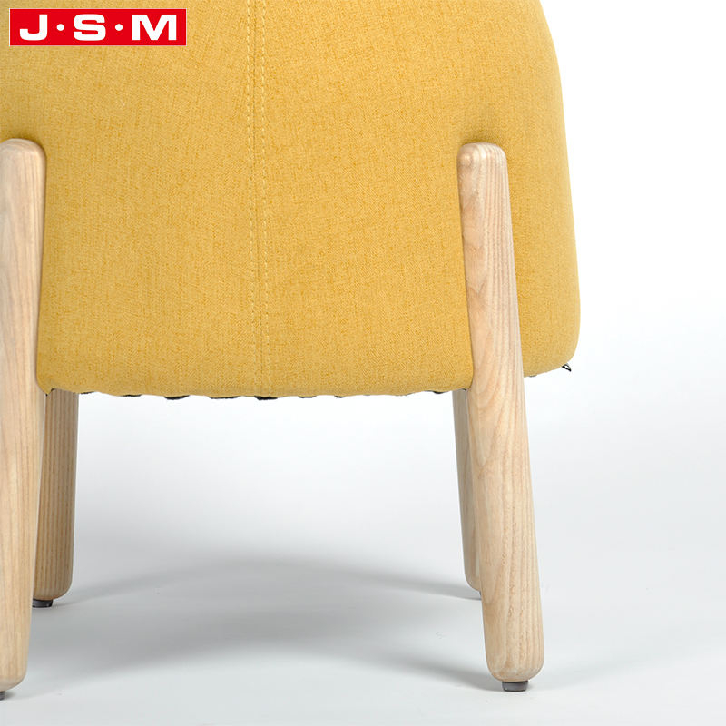 Top Selling Yellow Ottoman Bench Stool Wood Long Velvet Office Home Goods Puff Footstool Ottoman