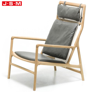 Luxury Modern Rustic Relax Fabric Solid Wood Royal Furniture Dining Armchair