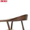 Luxury Nordic Design Outdoor Velvet Wooden Solid Modern Upholstered Kids Brown Fabric Table Elegant Cover Dining Room Chair