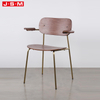Quality Products Low Price Soft Bow Back Metal Frame Dining Chair