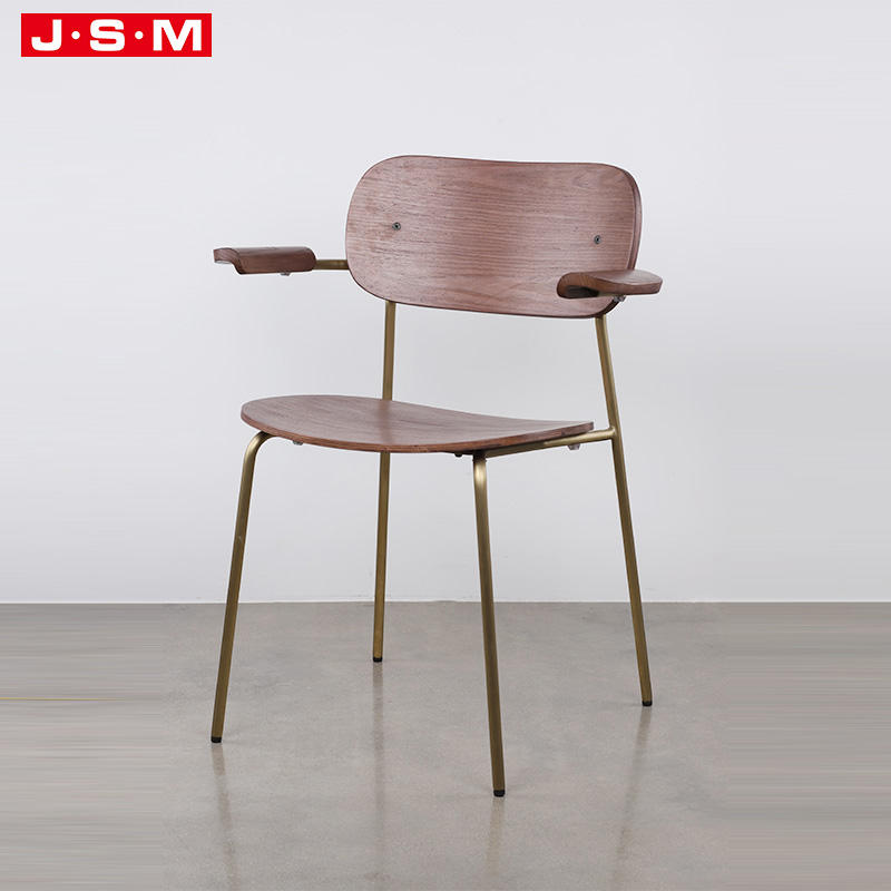 Quality Products Low Price Soft Bow Back Metal Frame Dining Chair
