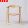 Wholesale Paper Rope Woven Wood Dining Chairs Restaurant Dining Chair