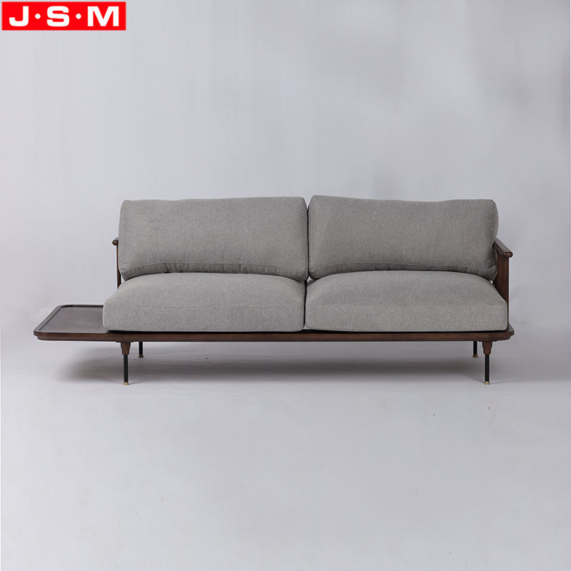 European Modern Living Room Leisure Sofa With Brass Feet Cup
