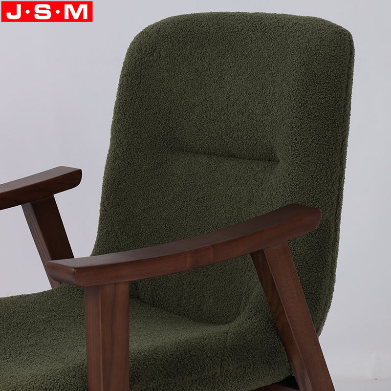 Luxury Design Fabric Leather Material Dining Chair With Armrests