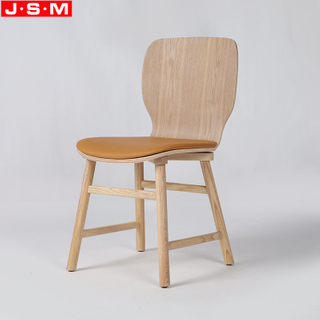 Good Price Bent Wood Veneer Classic Timber Dining Chairs With Fix Cushion Seat