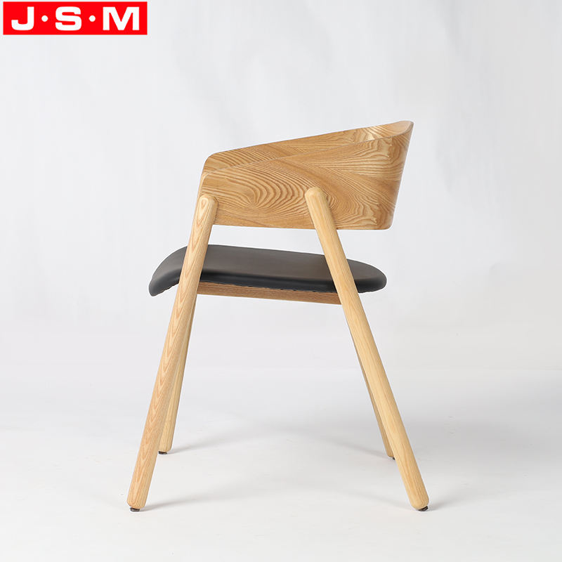 Custom Restaurant Dining Room Wood Upholstery Veneer Backrest Dinning Chairs