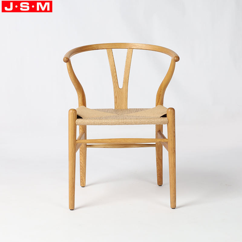 Good Quality Paper Rope Seat Ash Timber Frame Solid Wood Dining Chairs