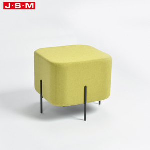 Good Quality Hotel Lobby Lounge Chair And Customized Pouf Modular Fancy Stool Velvet Ottoman