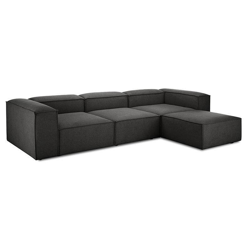 Contemporary Royal Fabric Wooden Living Room Sofa Foam Fabric Lounge Sectional Furniture Sofa