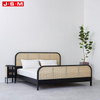 Bedroom Furniture Plastic Headboard Ash Timber Bed Frame Soft Low Double Bed