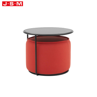 New Products Contemporary Design Bedroom Small Round Low Ottoman Tea Table