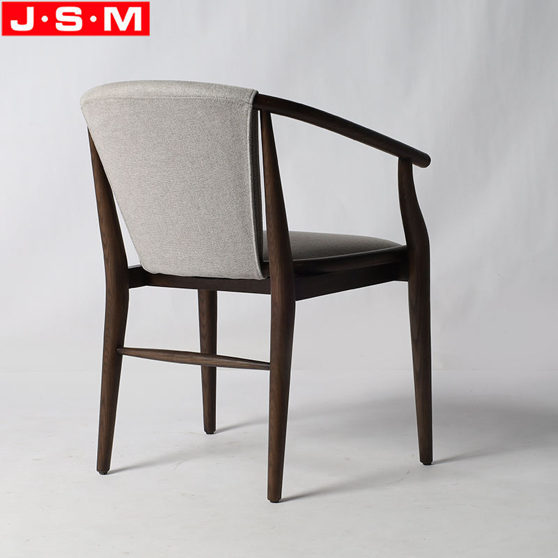 Home Furniture Vintage Cushion Seat Wooden Dining Chair For Living Room Hotel