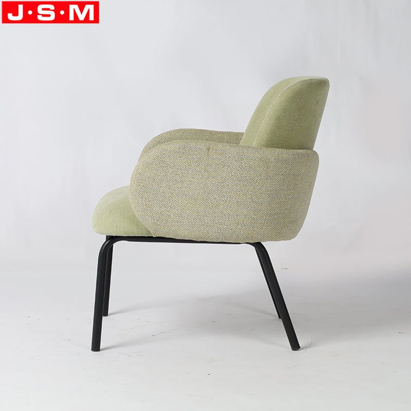 Cushion Lounge Accent Chair Metal Frame Armchair For Living Room Furniture