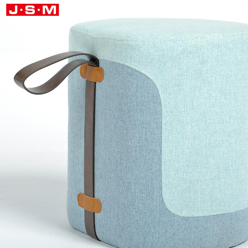Top Selling Lounge Pouf Green Round Space Saving Kids Home Velvet Large Bench Chair Tufted Ottoman