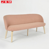 Nordic Modern European Style Five Star L Shape Armchair Furniture Velvet Wooden Leather Sofa
