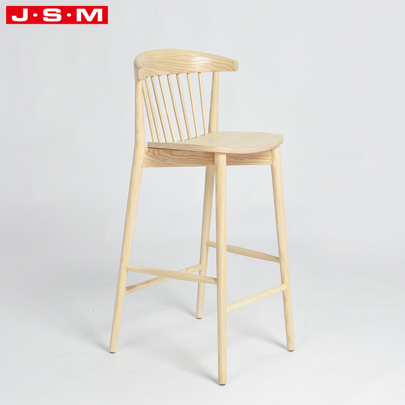 Wood Base High Bar Stools
