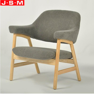 Wholesale High Quality Office Building Armchair Ash Timber Base Wooden Frame Armchair