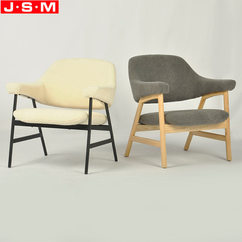 Living Room Chair Modern Armchair For Bedroom Single Sofa With Sturdy Wooden Frame
